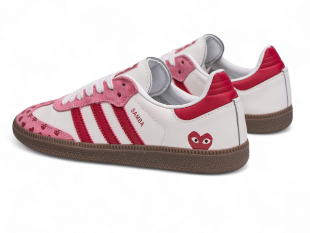 Adidas x Comme des Garçons White/Pink Samba
